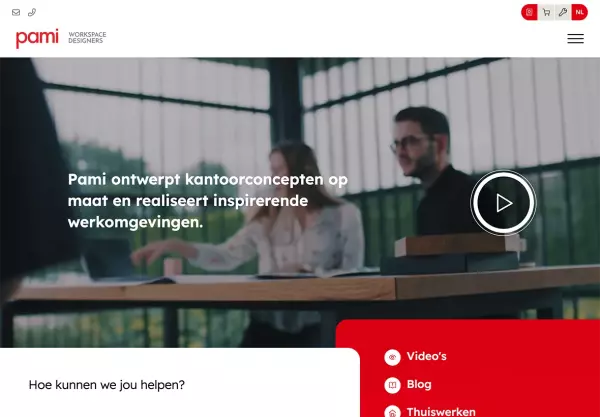 Pami homepage tablet Pami homepage tablet